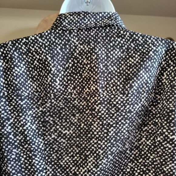MICHAEL KORS Zip Up Tag Blouse, Long Sleeve  SZ  S - Picture 6 of 8
